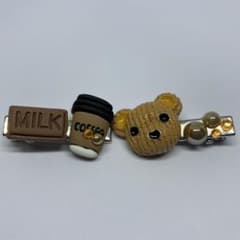 ミルクとコーヒーのクマヘアクリップのサムネイル