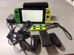 Nintendo Switch 本体 ドック・充電器付　イエローグリーン Nintendo Switch 本体 ドック・充電器付 イエローグリーン - メルカリ
