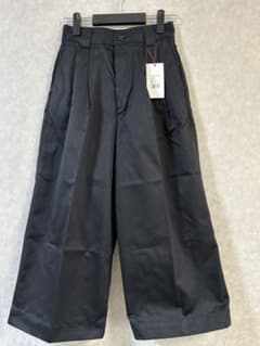【新品】DANTON ブラック ワイドパンツ サイズ34のサムネイル