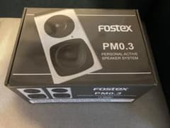 (ジャンク品)FOSTEX PM0.3 アクティブスピーカー 付属品完備のサムネイル