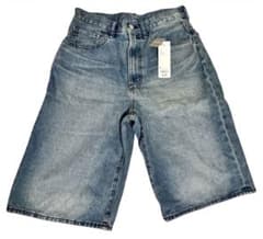 GU デニムハーフパンツ Sサイズ　新品、未使用のサムネイル