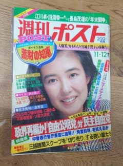 週刊ポスト 1982年 昭和57 11月12日号 萬田久子 手塚里美 斉藤慶子