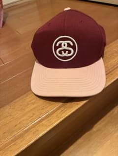 y*e様 Stussy ワインレッド ピンク キャップ OSFA ストゥーシーのサムネイル