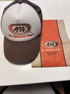 袋付き　A&W All American Food メッシュキャップ ブラウンのサムネイル