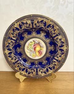 ロイヤルウースター ペインテッドフルーツ 27cm大皿 P.Stanley 金彩 ロイヤルウースター ペインテッドフルーツ 27cm大皿 P.Stanley 金彩