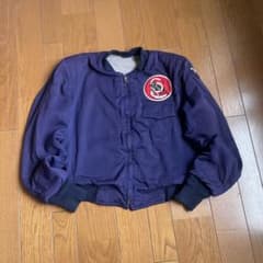 t*6様 珍品 50s 茄子紺 レーヨンギャバ ボンバー型 ジャケット フェード t*6様 珍品 50s 茄子紺 レーヨンギャバ ボンバー型 ジャケット