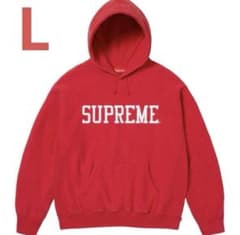 Supreme（シュプリーム） ヴァーシティフーディ L 赤 - メルカリ