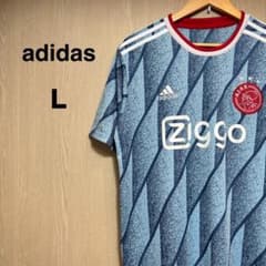 アディダス　アヤックス 20-21 ユニフォーム　Ｌ　刺繍ロゴ アディダス アヤックス 20-21 ユニフォーム L 刺繍ロゴ - メルカリ