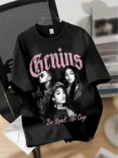 SHEINグラフィック 半袖 Tシャツ ブラックのサムネイル