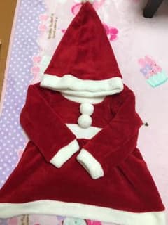 サンタのワンピース 帽子付きのサムネイル