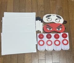 ホワイトボード 4枚セット 早押しボタン アイマスク パーティグッズ2次会ゲームのサムネイル