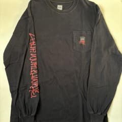 HUF ハフ ロンT 長袖Tシャツ ブラック 袖プリント ポケットTのサムネイル