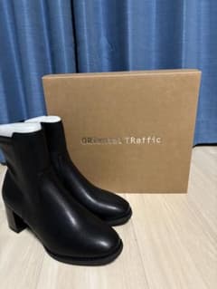 Oriental Traffic ブラック ショートブーツ Sのサムネイル