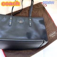 ⭐極美品⭐COACH サフィアーノレザー トートバッグ a4収納 ブラック 高級サフィアーノレザー 大容量 トートバッグ レディース 本革 A4 通勤