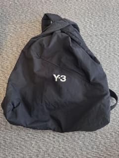 Y-3 バックパック ブラック ナイロン 大容量 - メルカリ