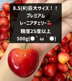 最終 超希少8.5R 巨大レーニアチェリー 糖度25度以上 500g - メルカリ