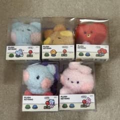 BT21 PLUSH KEYRING 5-Piece Set
