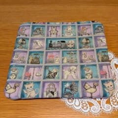 ふわふわガーゼハンカチ⭐️ユキエモン☆TOY ナイトボックス☆パープル
