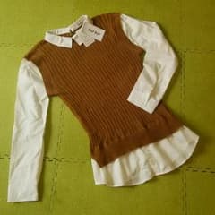 未使用!!タグ付き♡重ね着風トップスのサムネイル
