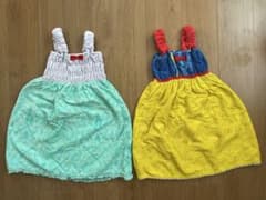 어린이 용 랩 타월 110cm 백설 공주와 아리엘 세트