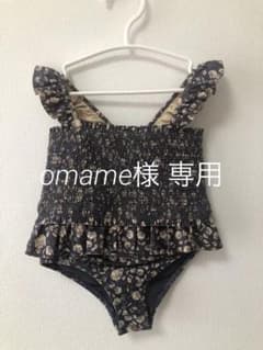 女の子用フリル花柄セパレート水着セットのサムネイル