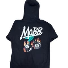 MOBB. パーカー ブラック 8ボール チェリーロゴ　Mサイズのサムネイル