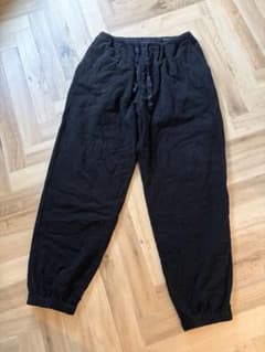 試着のみ 23ss COMOLI コモリ シルクパイルドローストリングパンツ 2 