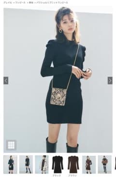 パワフルリブニットワンピースのサムネイル
