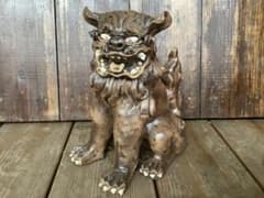 K様専用　2体セット　シーサー　やちむん　沖縄　陶器　魔除け　厄除け　玄関手捻りのサムネイル