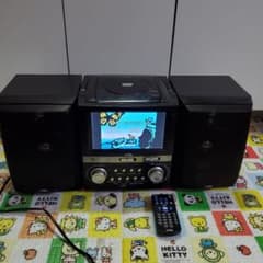 エグゼモード　7インチDVDコンポ　リモコンセット　動作品　USB使えます エグゼモード 7インチDVDコンポ リモコンセット 動作品 USB使え