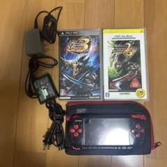 다*이님 [동작 확인이 끝난 상태]PSP-3000 블랙/레드 희소