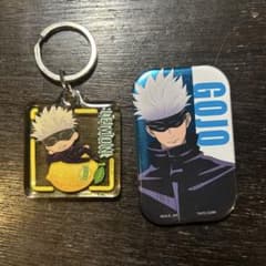 五条悟 アクリルキーホルダー 缶バッジ 2点セットのサムネイル