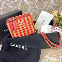 CHANEL シャネル【極美品】チェーンショルダー バニティ カゴ バイカラーのサムネイル