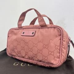 希少✨ GUCCI グッチ ハンドバッグ バニティ ポーチ GG ナイロン 