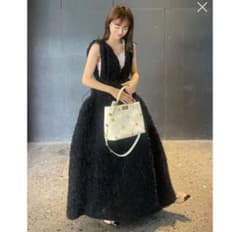 Bibiy. NOELLE SHEER DRESS ブラック ワンピース ドレス - メルカリ