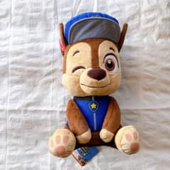 新品 タグ付き パウパトロール ちょこんとおすわり LLぬいぐるみ チェイス
