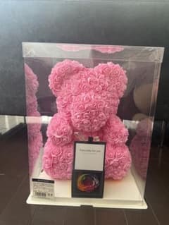 BEAR ROSE ピンク プリザーブドフラワー レインボーローズ　セットのサムネイル