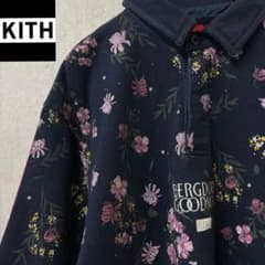 KITH スウェット ラガーシャツ XL 激レア】KITH キス ラガーシャツ 長袖 スウェット生地 ボックスロゴ