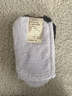 MUJI コージーソックス 25cm グレー/ブラックのサムネイル