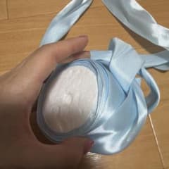 ライトブルー サテンリボン 手芸用のサムネイル
