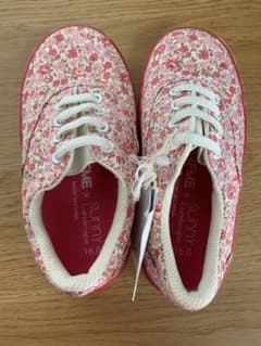 キッズ　花柄　スニーカー　16㎝　イフミーコラボのサムネイル