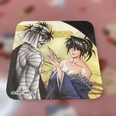 루로니 검심전 아트 코스터 시다오 진실 & 코마가타 유미