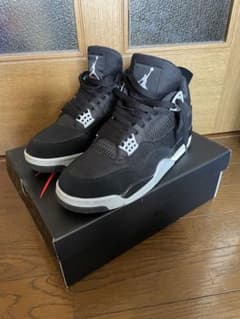 NIKE AIR JORDAN 4 BLACK AND LIGHT STEELのサムネイル