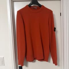 Stone Island クルーネック ニット オレンジ - メルカリ