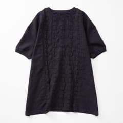 かおり　10月末迄掲載★中川政七商店 丸紋刺繍麻布Tシャツチュニック 薄墨 中川政七商店 丸紋刺繍の麻布Tシャツチュニック 紺 USED - メルカリ