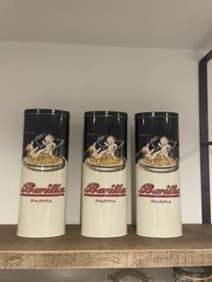 値下げ！！Barilla パスタデザイン 空き缶 3個セットのサムネイル
