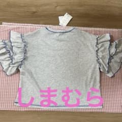 ❤️新品未使用 Helm フリル袖 Tシャツ グレー Ｍサイズ　しまむら