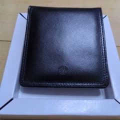 Dr.コパ　二つ折り財布　ブラックレザー＆イエロー　 未使用品　金運✨風水のサムネイル