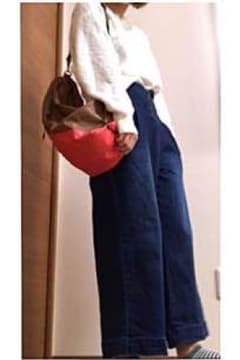 デニム ハイウエストワイドパンツのサムネイル