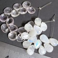 売り切り特価＊ピンクアメジスト・ムーンストーン＊マロン・ペア